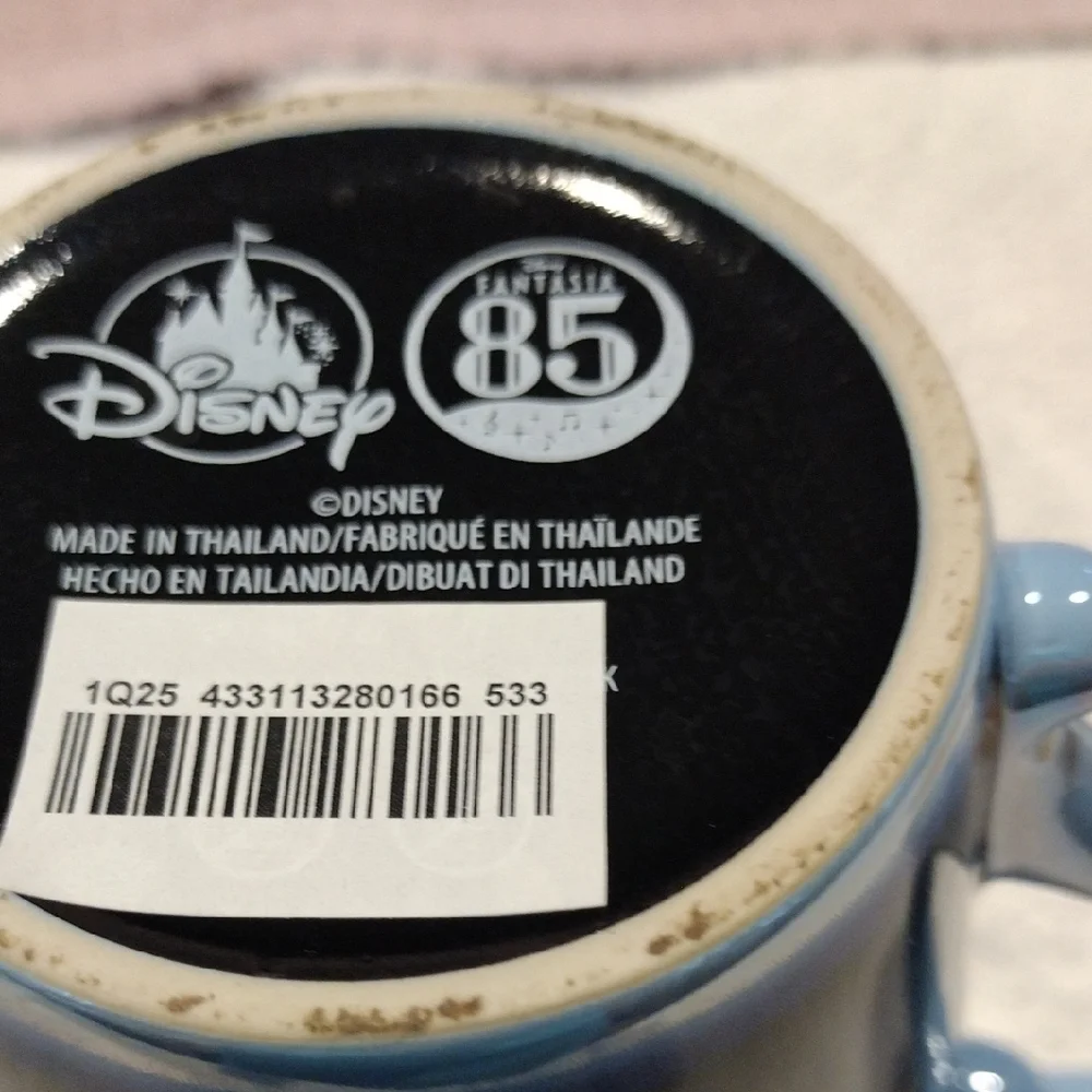 Disney Fantasia Blue Mug with Broom Handle - Picture 5 of 5